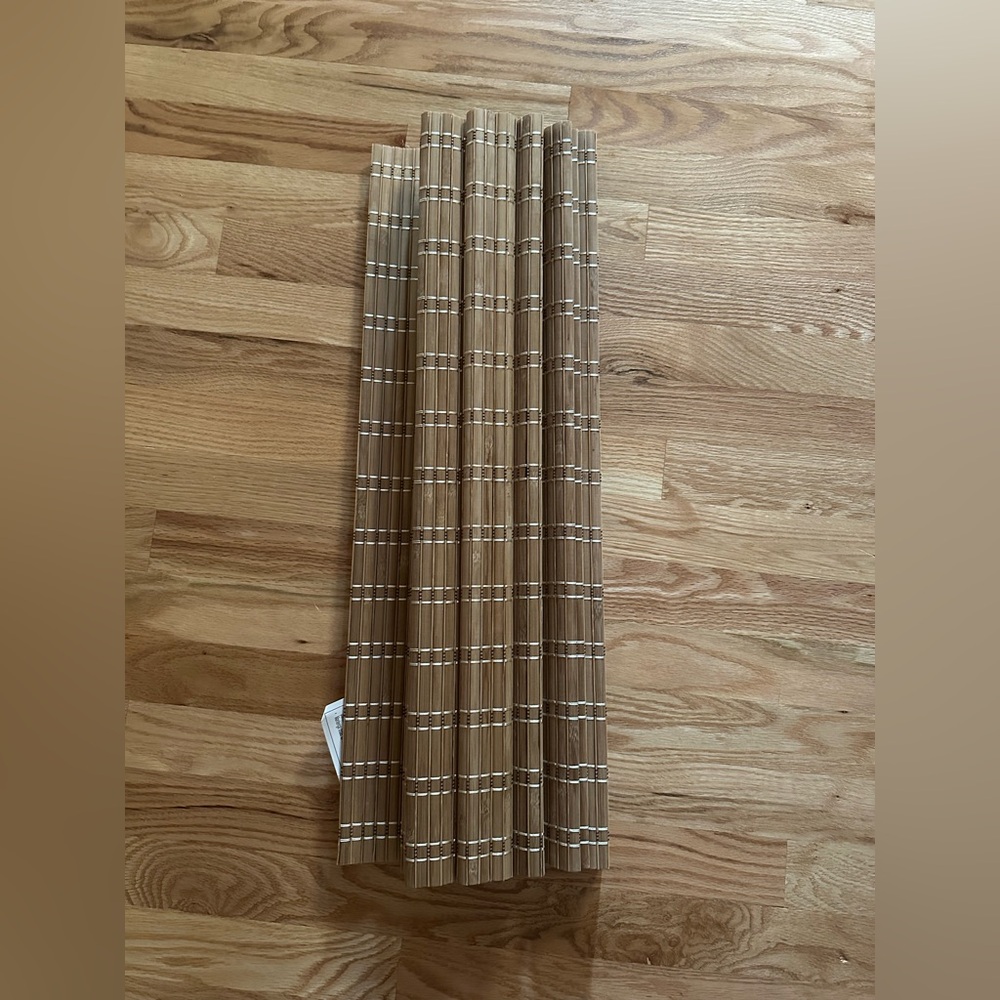 LazBlinds No Tools No Drill Cordless Bamboo Roman Shade
